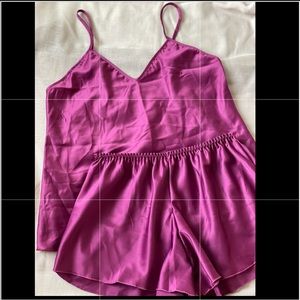New Purple Cami Short PJ Set L